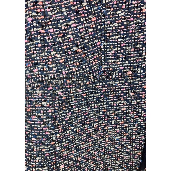 J. CREW Going Out Blazer Jacket Pink Confetti Metallic Tweed Open Front Womens 2 - Picture 9 of 11